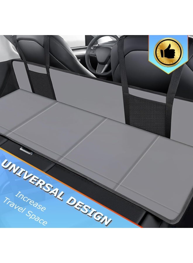 Car Travel Rear Seat Mattress Extension Plate, Increase Car Bed Camping Space, Sleeping Head Protection, Folding Fits for Car, SUV, Truck,Tesla and Other Cars, 50 * 16.5 in - Image 3