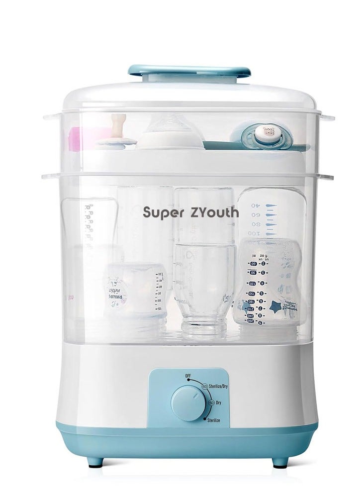 Super ZYouth Bottle Sterilizer and Dryer, Electric Steam Baby Bottle Sterilizer for Baby Bottles, Pacifiers and Breast Pump Parts, Large Capacity, 72-Hour Sterile Storage - Image 1