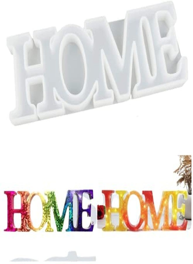 GET INSPIRED Home Letter Resin Mold, Home Silicone Mold Casting, Love Sign Mold, Epoxy Resin Molds for DIY Craft, Valentine's Day Gifts,Table & Home Decor (Home (3"X8"))(56) by get inspired - Image 1