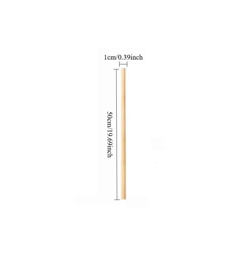 10pcs Bamboo Craft Sticks 39x1969 Inch Smooth Plant Support Crafts Art - Image 5