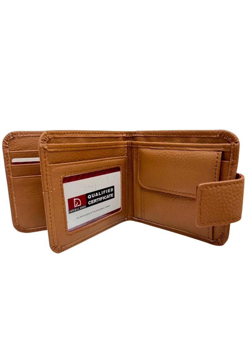 إيمبريل هورس محفظة هورس جلد رجالي بحامل بطاقات لون بني - Image 3