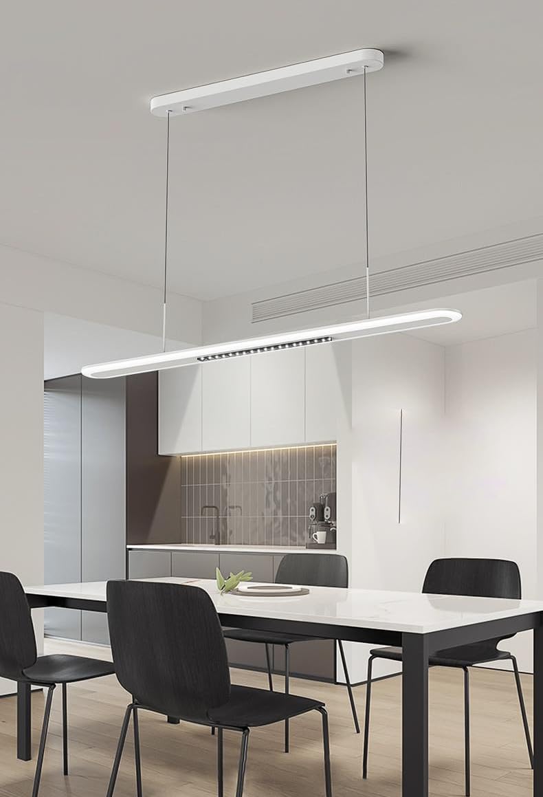 CITRA 1000MM Modern LED Linear Light Chandelier Lighting Lamp Cord Pendant Lamp - Warm White - Image 3