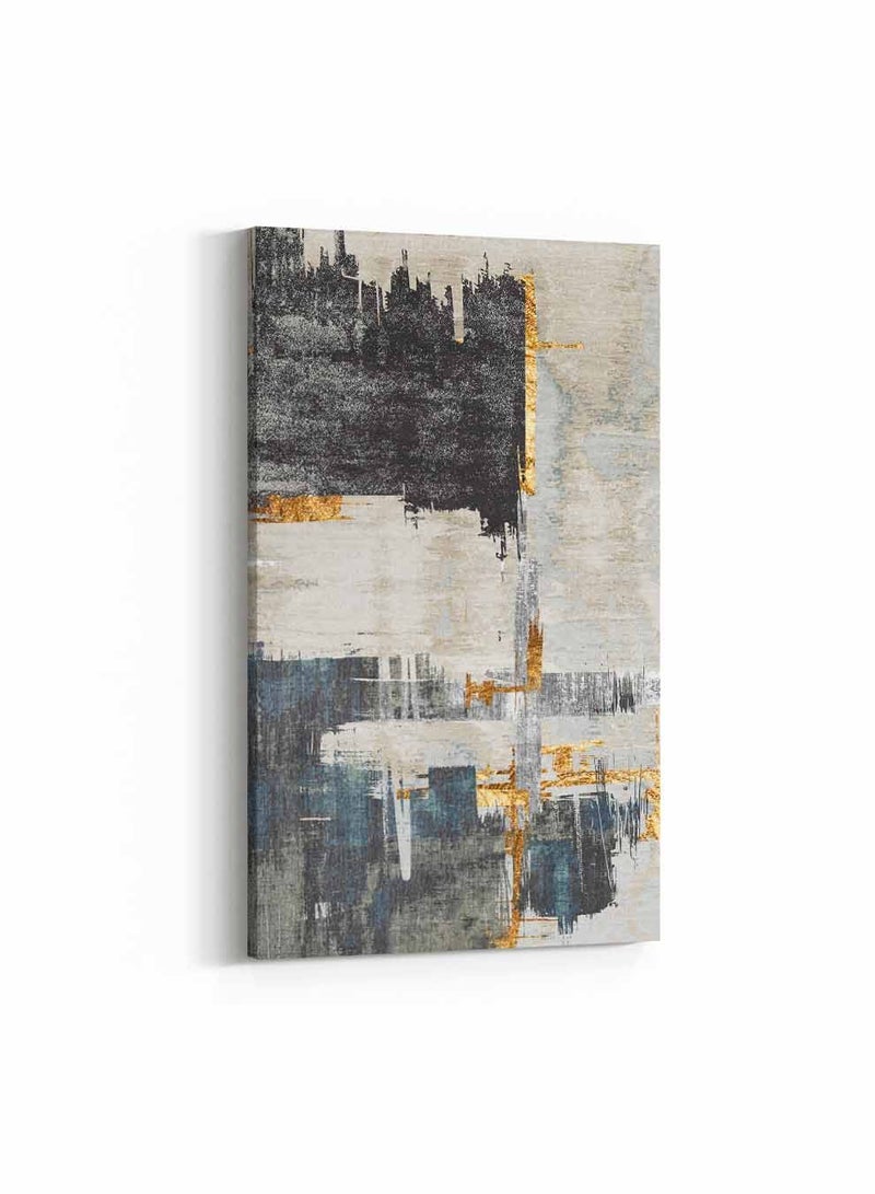 LOWHA Framed Canvas Wall Art Stretched Over Wooden Frame,  Abstract Painting, For Home, Living Room, Office Decor - Image 1