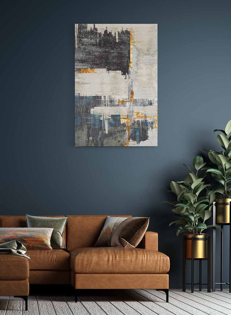 LOWHA Framed Canvas Wall Art Stretched Over Wooden Frame,  Abstract Painting, For Home, Living Room, Office Decor - Image 3