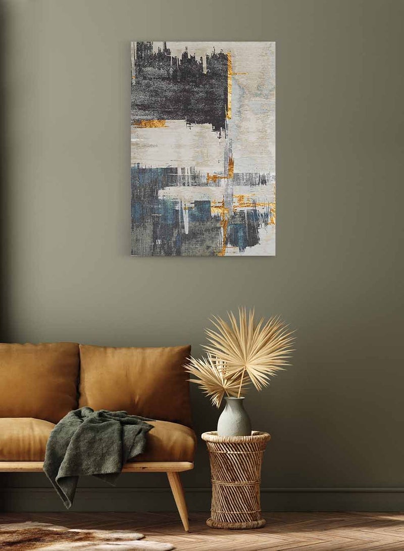 LOWHA Framed Canvas Wall Art Stretched Over Wooden Frame,  Abstract Painting, For Home, Living Room, Office Decor - Image 2