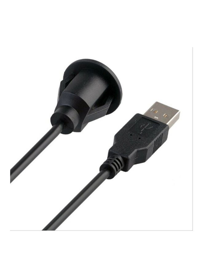 كابل توصيل USB 2.0 ذكر إلى أنثى أسود - Image 4