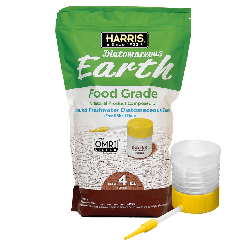 HARRIS Diatomaceous Earth Food Grade, 4lb with Powder Duster Included in The Bag - Image 1