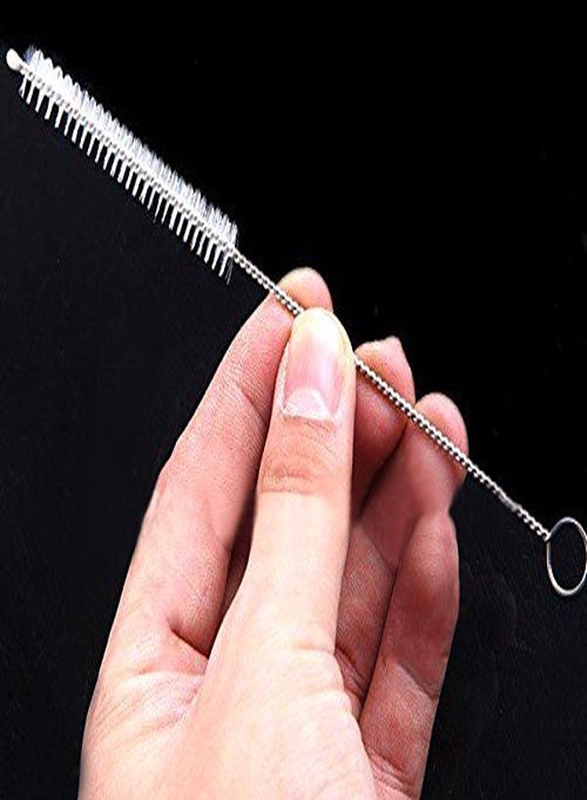 SpiderJuice Creative Multipurpose Flexible Stainless Steel Skeleton Hard Nylon Bristles Bendable 23 Cm Long Mini Tube, Straws, Thin Pipes, Kettle Tea Pot Spout, Nozzles, Bottle Outlet Etc Cleaning Brush Kitchen Tool - Image 4