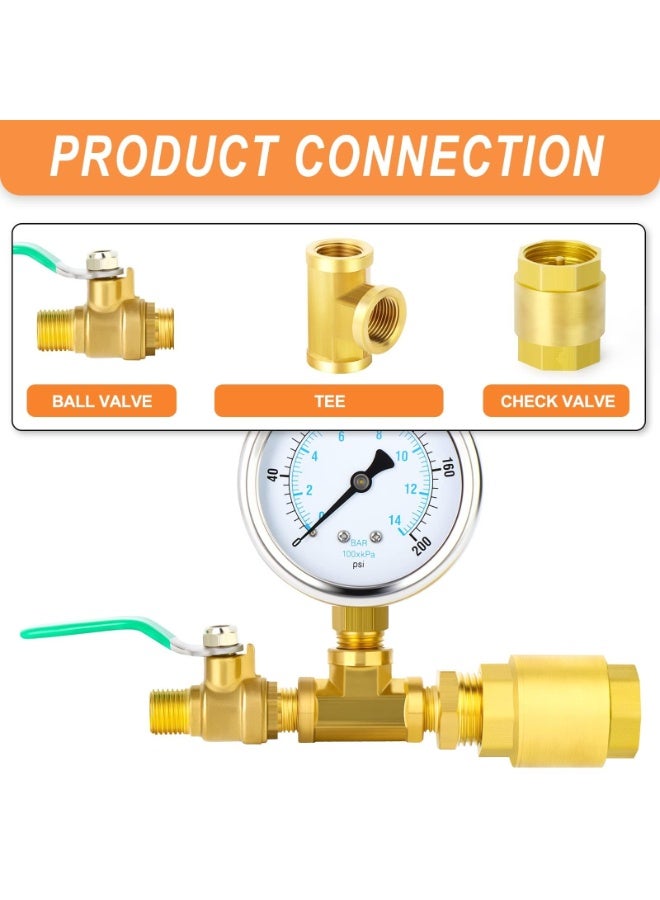 Brass Check Valve 1" NPT Female Threaded Vertical Check Valve for Water Backflow Prevention Oil Gas Air Check Valve Sewage Pump DN25  - Image 2