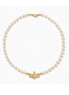 Vivienne Westwood Vivienne Westwood Pearl Saturn Short Necklace  - Image 1