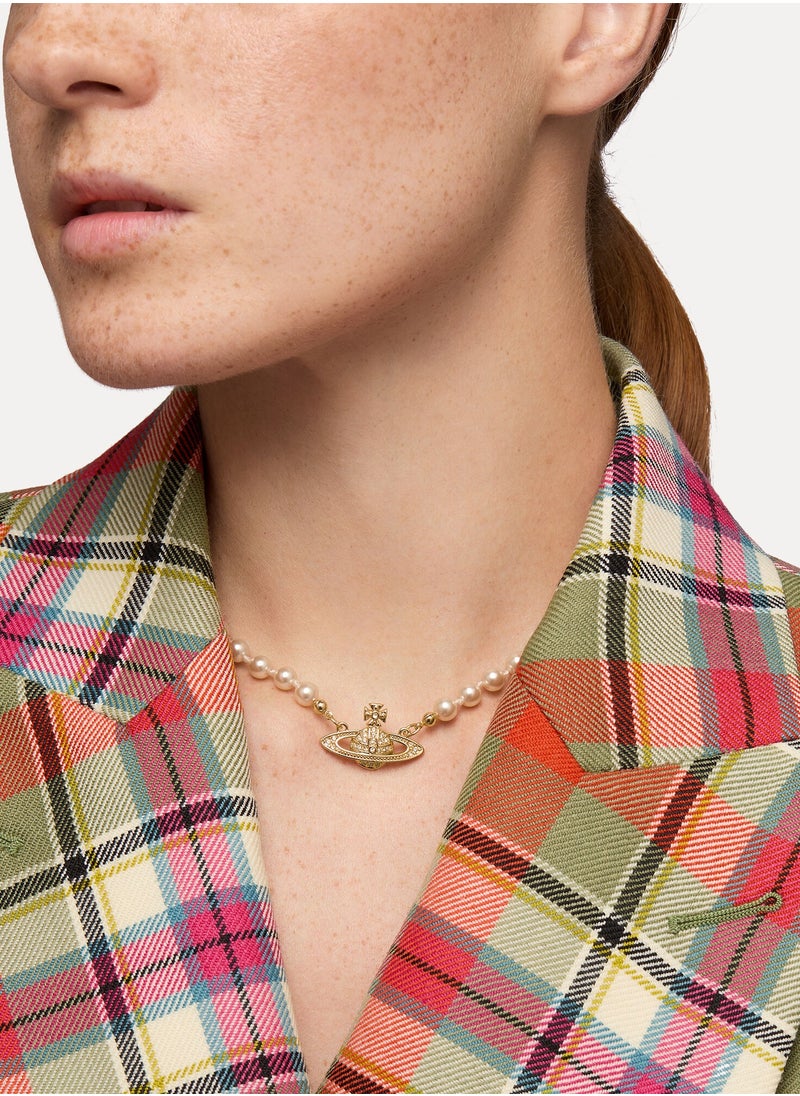 Vivienne Westwood Vivienne Westwood Pearl Saturn Short Necklace  - Image 5