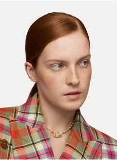 Vivienne Westwood Vivienne Westwood Pearl Saturn Short Necklace  - Image 4