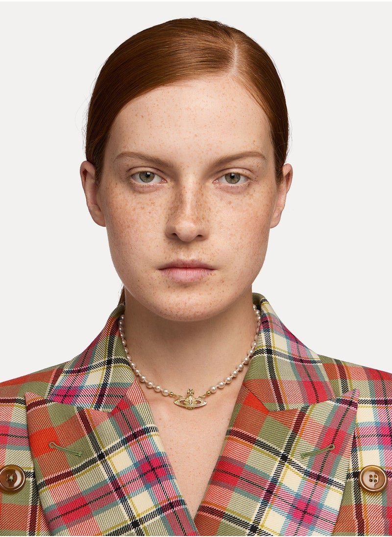 Vivienne Westwood Vivienne Westwood Pearl Saturn Short Necklace  - Image 3