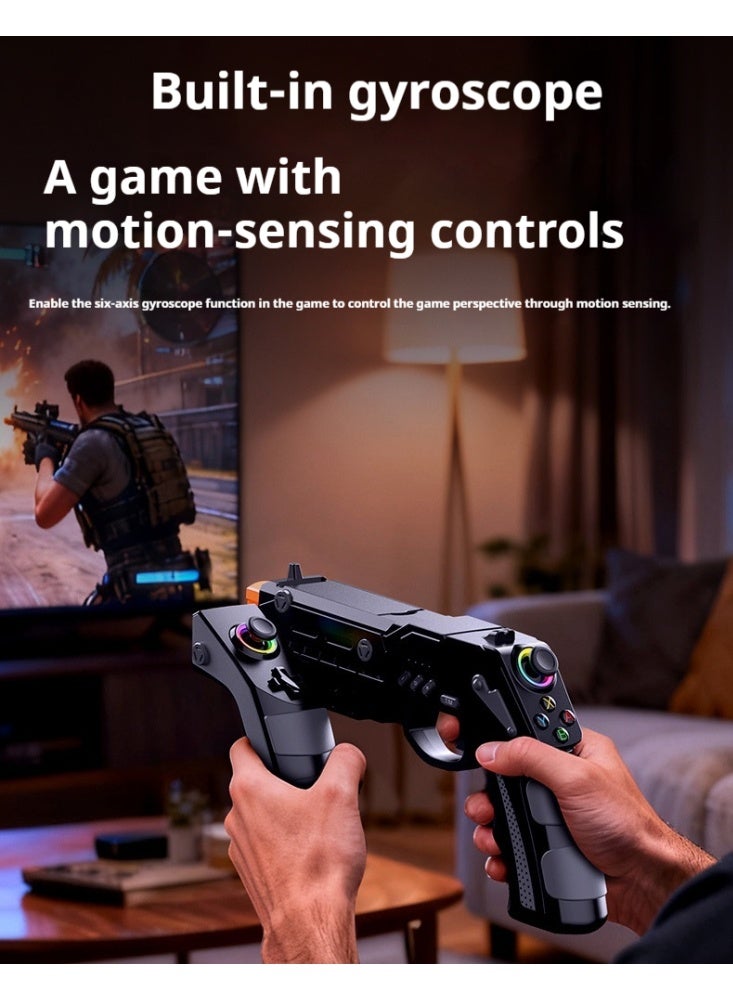 Western Mountains Game gun stock, universal shooting motion-sensing gun with continuous fire, gyroscope, and Hall joystick accessory - Image 4