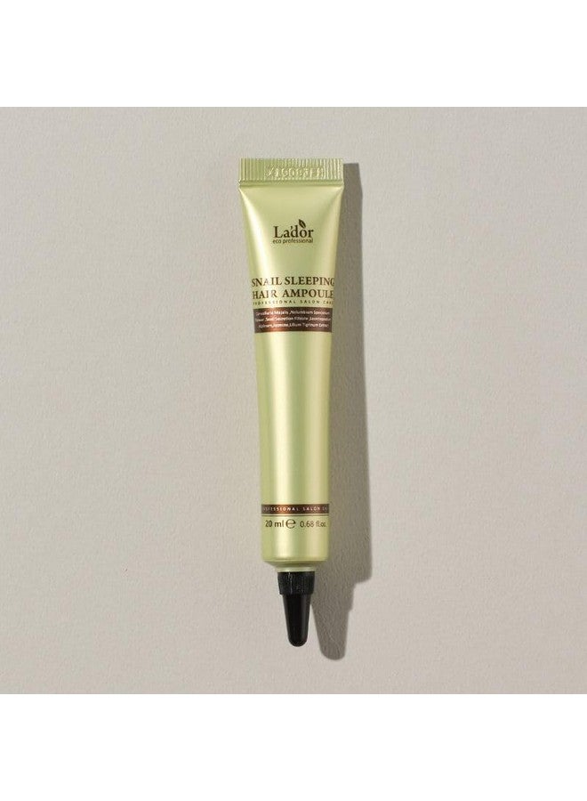 Lador LA'DOR Snail Sleeping Korean Hair Ampoule, 20ml - Overnight Treatment Mask with Snail Mucin & Keratin | Intense Hydration, Ultimate Smoothness for Dry, Damaged, Frizzy & Coloured Hair - Image 2