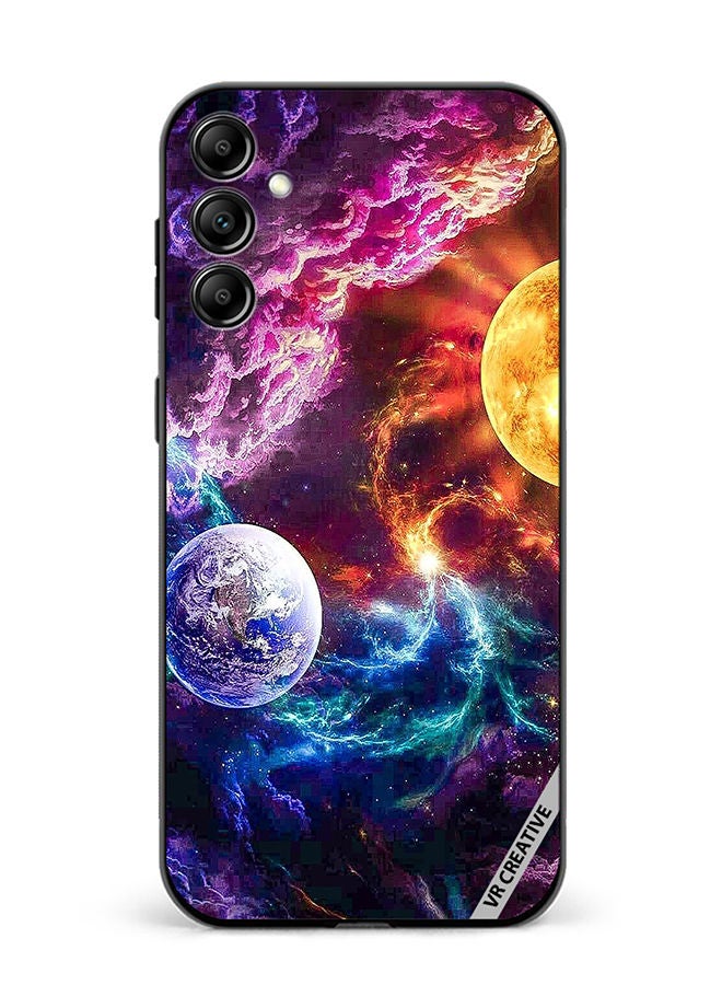VR CREATIVE Protective Case Cover For Samsung Galaxy A34 Beautiful Galaxy Design Multicolour - Image 1