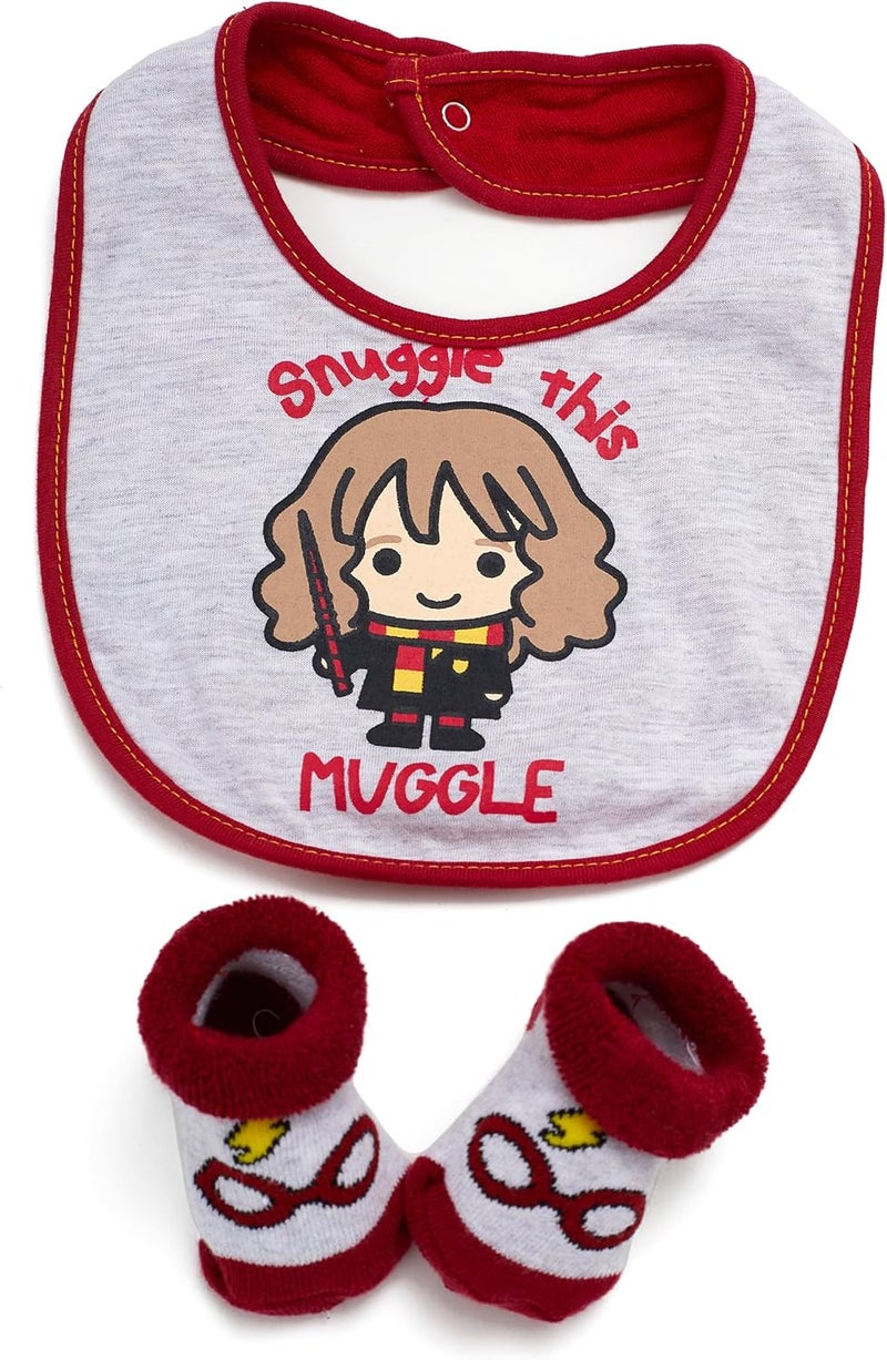 Harry Potter Baby Unisex Bib and Bootie Set Gifts for Baby - Image 1
