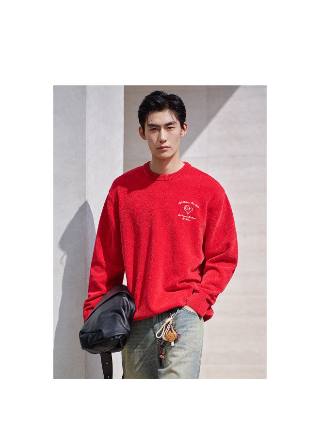Waxbird Men's Wear 2025 New Year Spring Festival Series Casual Sweater Textured Sweater Men's Sweater - Image 2