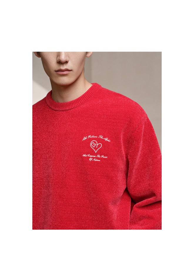 Waxbird Men's Wear 2025 New Year Spring Festival Series Casual Sweater Textured Sweater Men's Sweater - Image 5