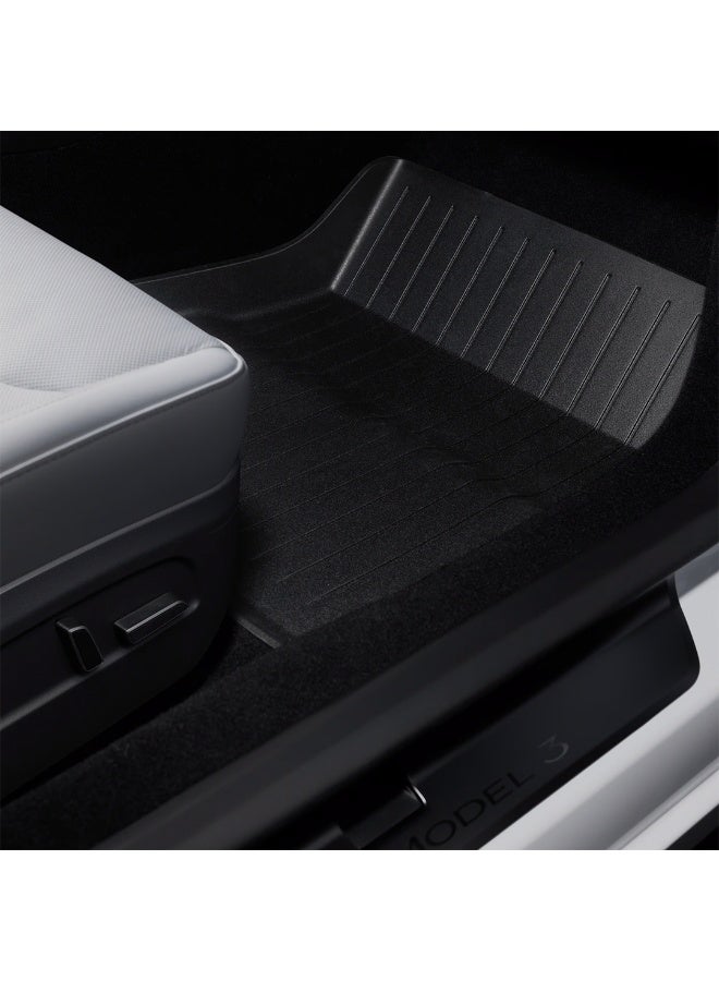 HPS All-Weather Floor Mat Set (3PCS) for Tesla Model 3 / Model Y / Model 3 Highland – Full Interior Protection - Image 4