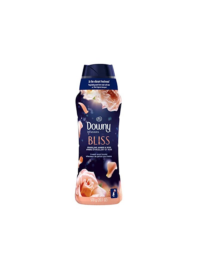 Downy - Downy Infusions Laundry Scent Booster Beads for Washer, Bliss, Sparkling Amber & Rose, 20.1 Oz - Image 1