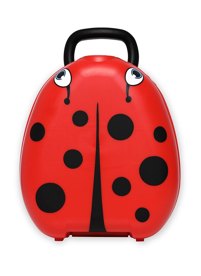 My Carry Potty Portable, Leak-Proof Kids Potty With Secure Lock And Comfy Seat – Black/Red Design  - Image 2