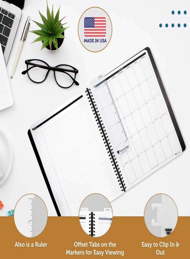 Planner Pad Spiral Bound Page Finder Combo Pack, Clear Vinyl, 2” x 8 ¼””, Fits ONLY the PERSONAL Size 6 ¾” x 8½” Planner Pad Organizer. (NOT for Use in a Seasons Style Planner) - Image 5