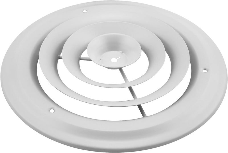 Accord Ventilation ABCDWH08 Round Ceiling Diffuser, 8-Inch, White - Image 4