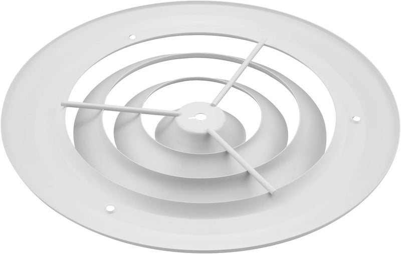 Accord Ventilation ABCDWH08 Round Ceiling Diffuser, 8-Inch, White - Image 5