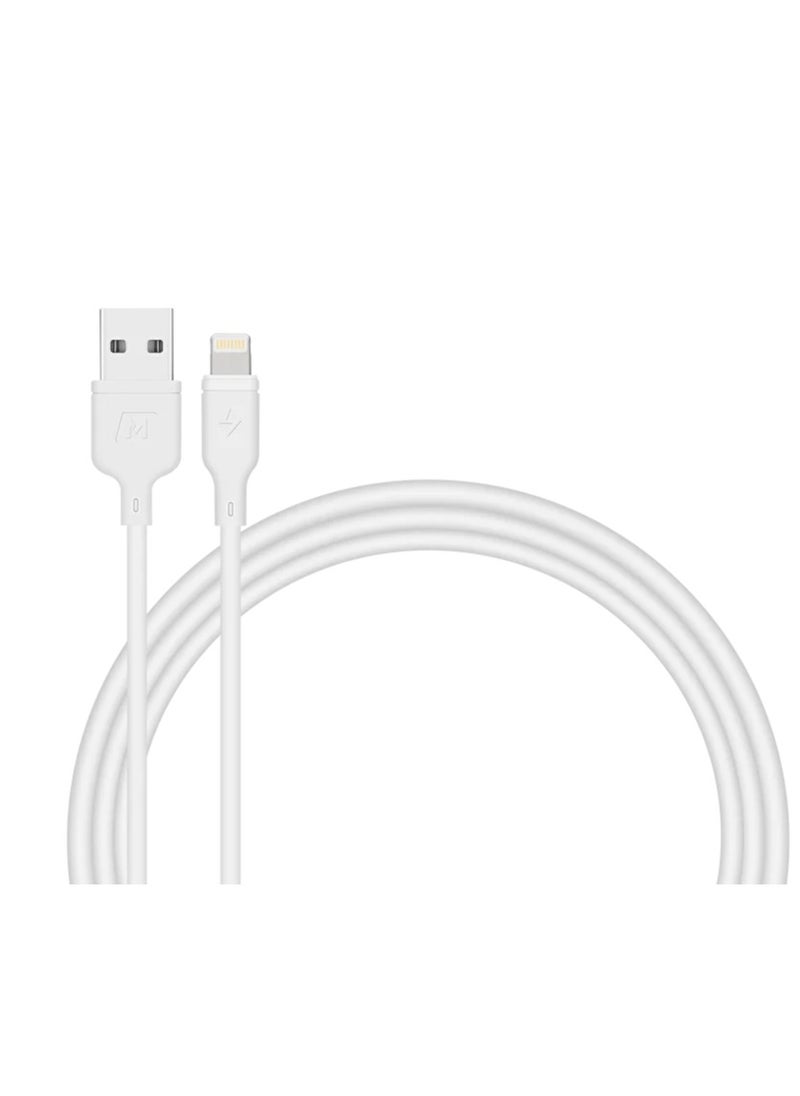 Momax - Momax Zero MFi-Certified USB-A to Lightning Cable 1M – White - Image 1