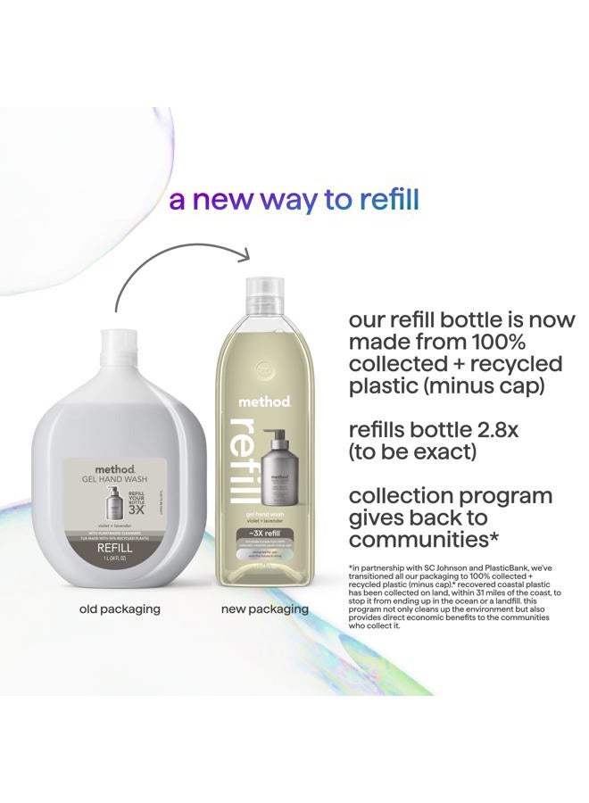 Method Premium Gel Hand Wash Refill, Violet + Lavender, 34 Ounce, 1 pack, Packaging May Vary (Packaging May Vary) - Image 4