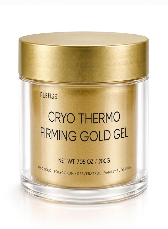 Peehss Cooling and Warming Firming Gold Gel - Skin Tightening Cellulite Cream for Body, Nano Gold & Hyaluronic Acid, Skin Tightening & Firming Gel for Belly Thigh Butt Arms, Smoothing & Moisturizing, 200g - Image 1