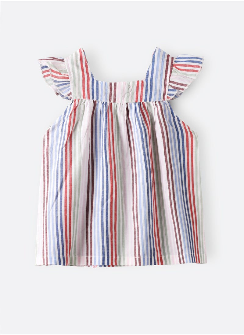 Jelliene Blooming Beauty: Girls' Breezy Blouse Chic Style & Summertime Comfort  - Image 2