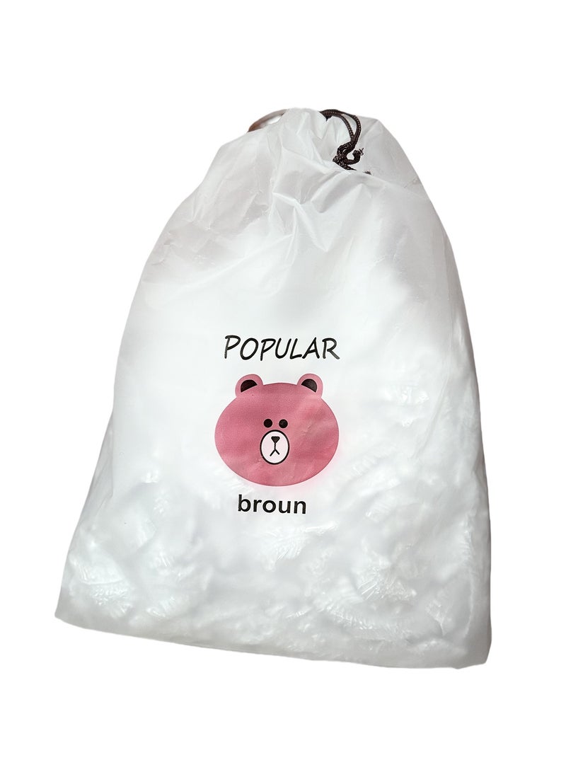 200pcs Disposable Plastic Wrap Easy-to-use Bowl Covers Fresh-keeping Bags Elastic Design Food Storage Cover - Image 1