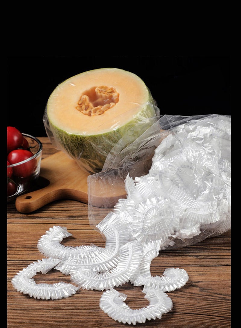 200pcs Disposable Plastic Wrap Easy-to-use Bowl Covers Fresh-keeping Bags Elastic Design Food Storage Cover - Image 3