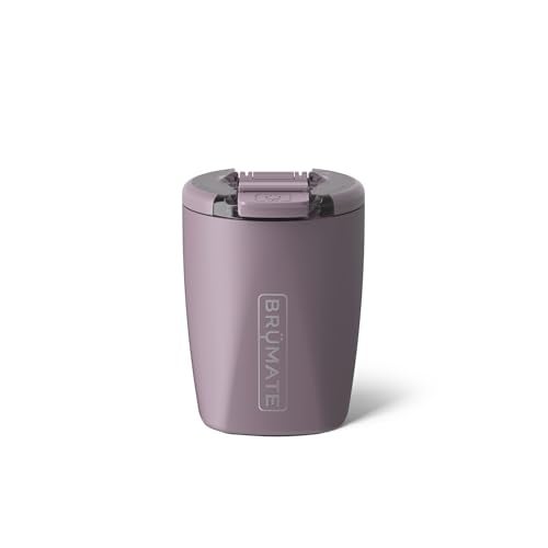 BrÃ¼Mate BrüMate Rocks 100% Leak-Proof 12oz Insulated Lowball Cocktail & Whiskey Tumbler - Double Wall Vacuum Stainless Steel - Camping, Travel Tumbler & Cocktail Glass (Lilac Dusk) - Image 1