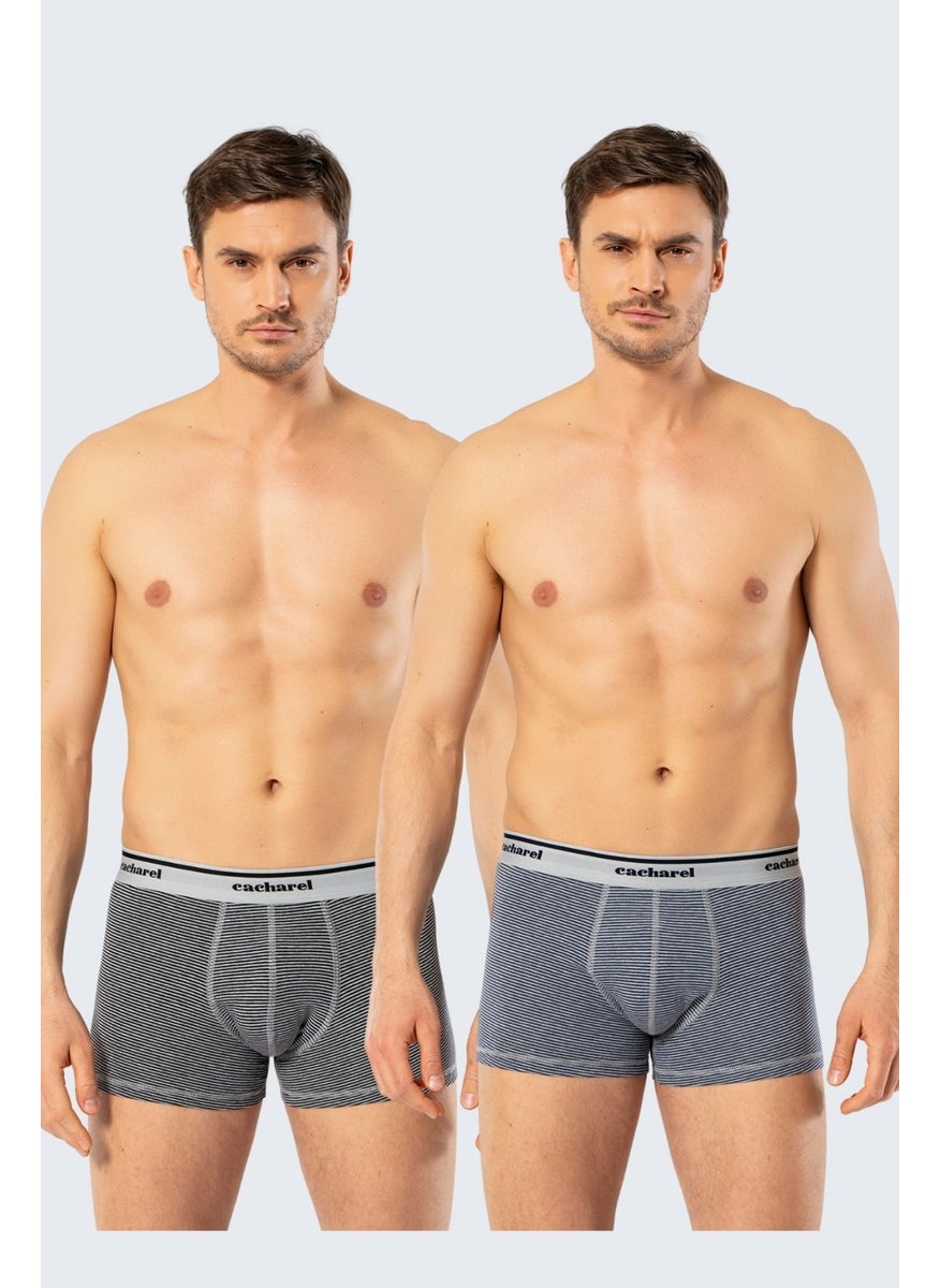 2-Pack Men's Boxers, 95% Cotton 5% Lycra Striped Men's Boxers - pzsku/ZAA7B132501008133FF62Z/45/_/1740082572/b2c95ccb-ae61-47be-b109-b99c7be94d98