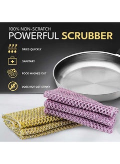 The Crown Choice Heavy Duty Non-Scratch Dish Scrubbers for Cleaning Dishes & Pots (6Pcs) - Replace Kitchen Sponges for Dishwashing with Our Scouring Pads - Try Our Alternative Dish Washing Scrub  - Image 3