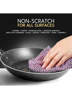 The Crown Choice Heavy Duty Non-Scratch Dish Scrubbers for Cleaning Dishes & Pots (6Pcs) - Replace Kitchen Sponges for Dishwashing with Our Scouring Pads - Try Our Alternative Dish Washing Scrub  - Image 2