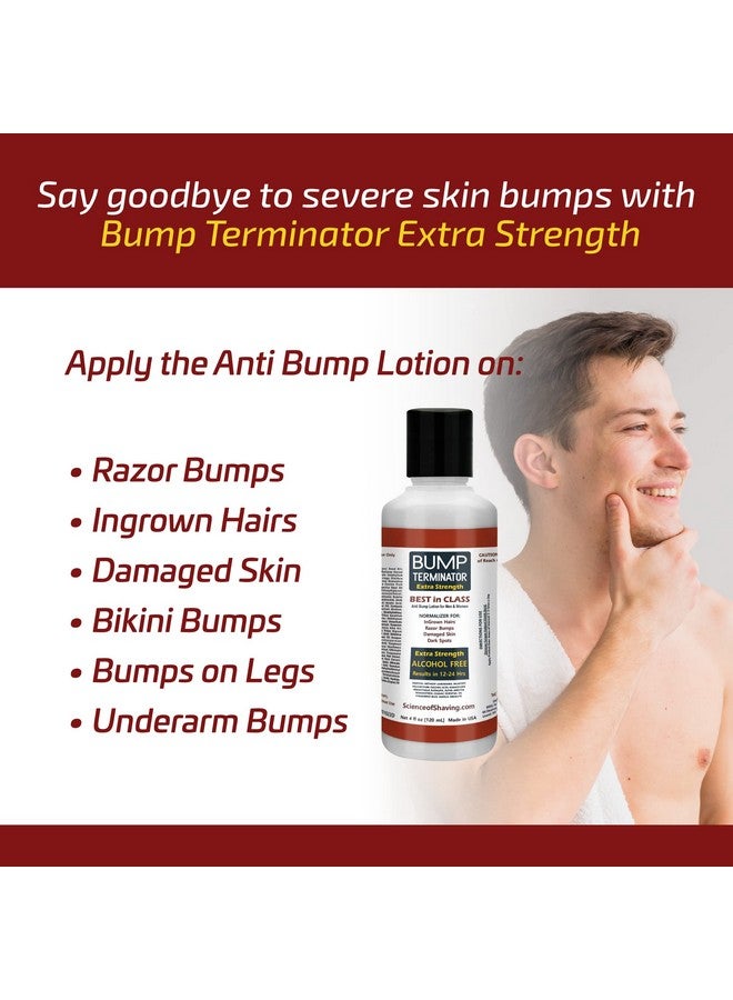 Breej Bump Terminator Extra Strength Alcoholfree Bumps Lotion Razor Bump Treatment For Men & Women (4 Fluid Ounces) - Image 3