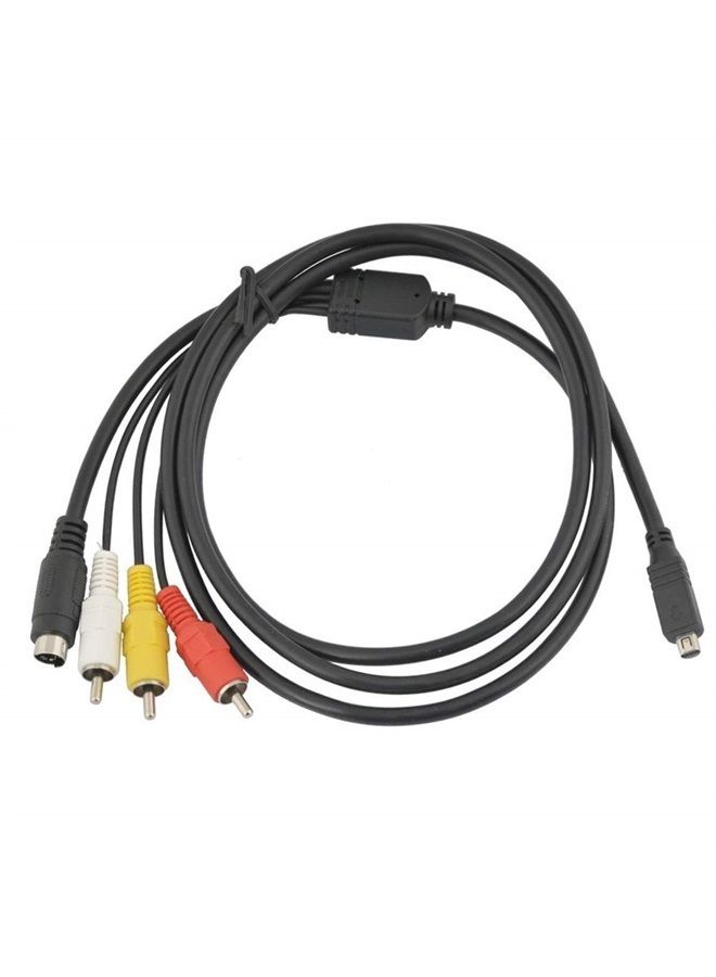 Optimal Shop 5 Feet/1.5M AV Cable for Sony Handycam Mini DV and DVD Camcorders-Black (1 Pack) - Image 1