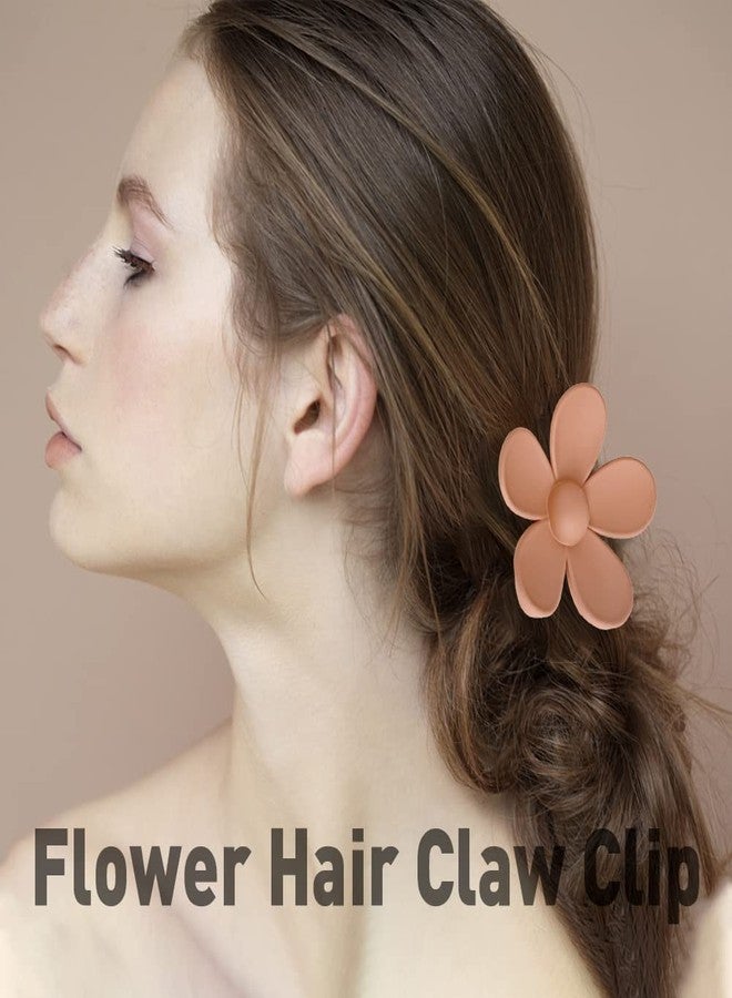 ابناوك مشابك شعر أبناوك جامبو للشعر الكثيف، 8 قطع، مشابك شعر مزينة بالزهور، كبيرة الحجم، قوية التثبيت، مشابك شعر أنيقة غير لامعة، 8 ألوان، مشابك شعر للنساء والفتيات - Image 5