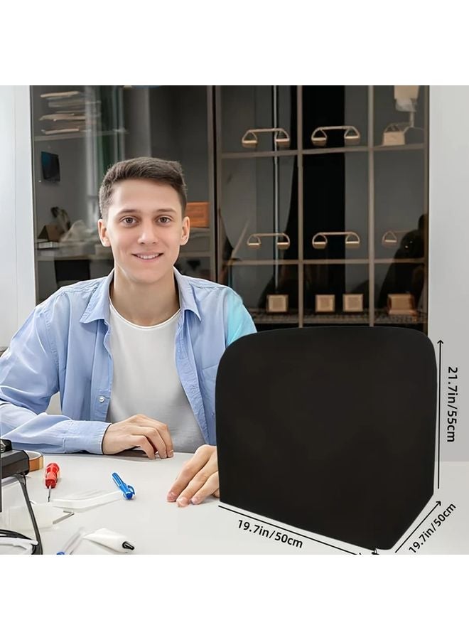 3D Printer Dust Cover Black 19 69x19 69x21 65 Inch Protective Case With Transparent Window - Image 1