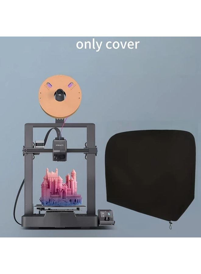 3D Printer Dust Cover Black 19 69x19 69x21 65 Inch Protective Case With Transparent Window - Image 2