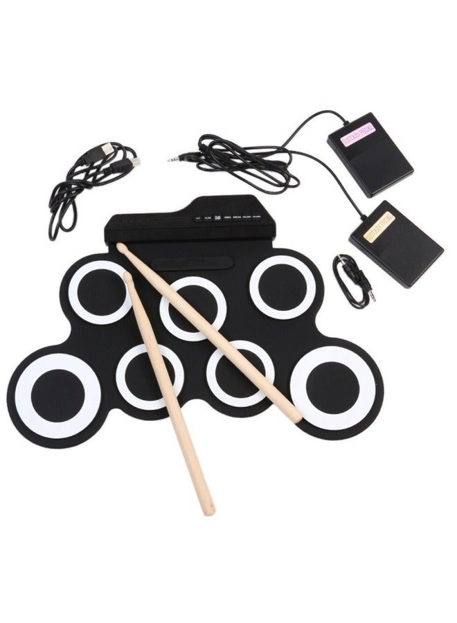 M MIAOYAN Game drums adult/children USB folding hand roll portable electronic drum toy drum set - Image 2