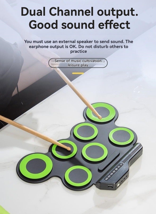 M MIAOYAN Game drums adult/children USB folding hand roll portable electronic drum toy drum set - Image 4