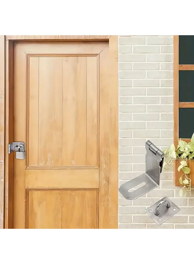 90 Degree Stainless Steel Lock Set Right Angle Latch Kit For Sliding Doors Gates - Image 4