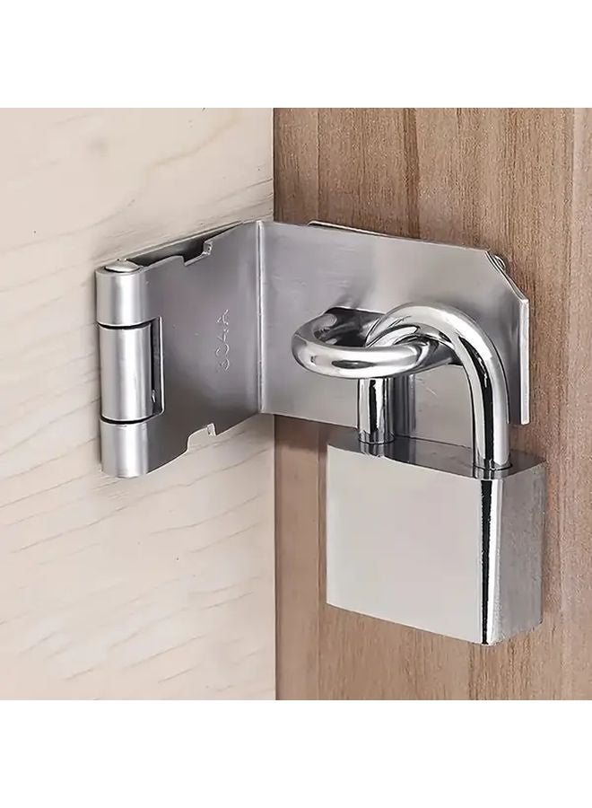 90 Degree Stainless Steel Lock Set Right Angle Latch Kit For Sliding Doors Gates - Image 2