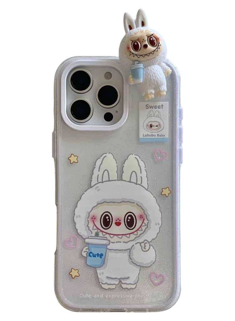 LABUBU Cute labubu Compatible with iPhone Liquid Silicone Case, Full Body Protective Cover, Shockproof, Slim Phone Case for iphone 14Pro Max 