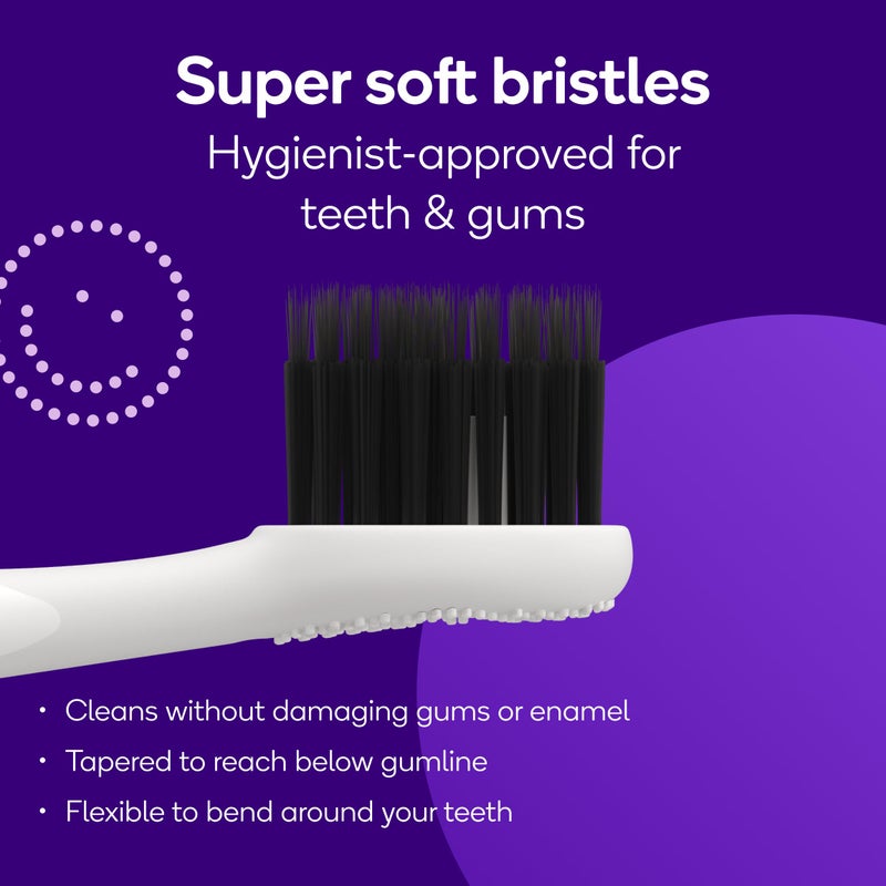 BURST Genuine Replacement Heads for Original Sonic Electric Toothbrush (White/3 Pack) | Ultra Soft Bristles for a Deep Clean | Stain & Plaque Removal - Image 2